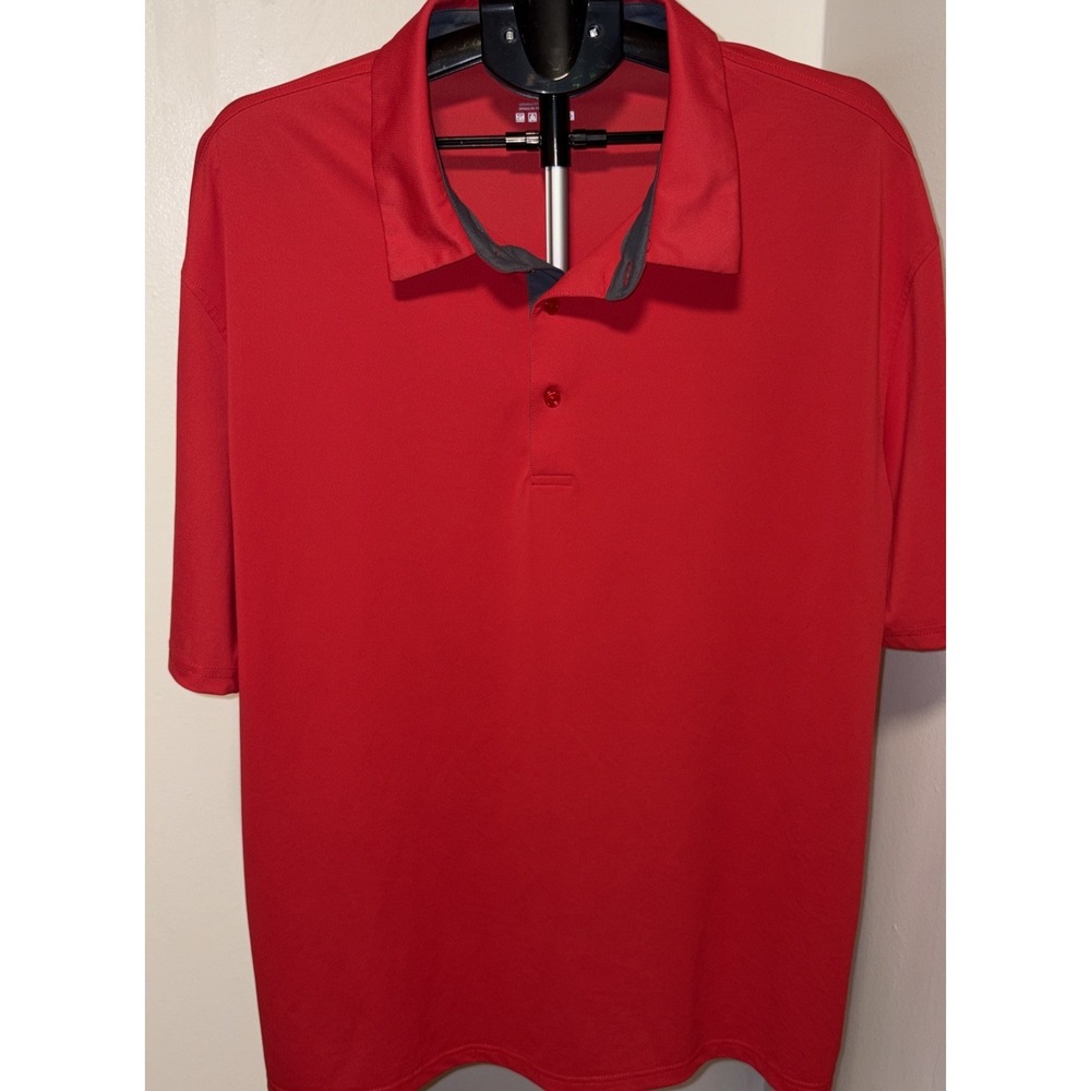 Gradual Mens Sz 3XL Short Sleeve‎ red  Polo Shirt tagless